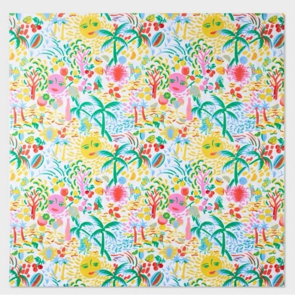 Roller Rabbit x target 2 person beach towel and matching vacation speaker